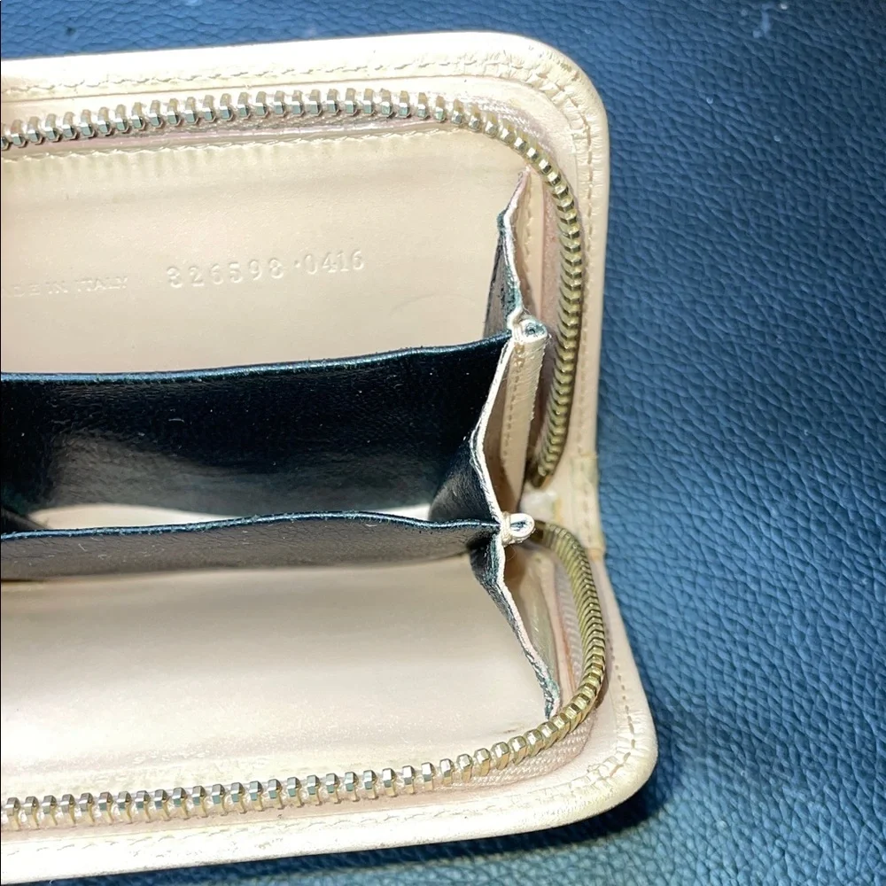 Saint Laurent Light Beige Leather Wallet with dusty bag bundle - Picture 4 of 7